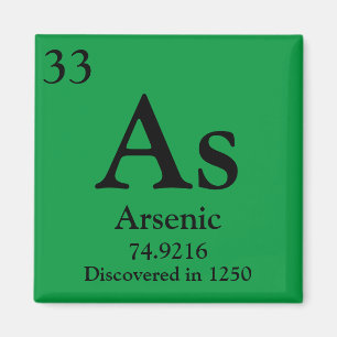 Arsenic Periodic Table Magnet