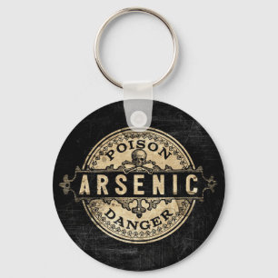 Arsenic Vintage Style Poison Label Key Ring