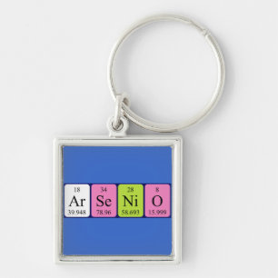 Arsenio periodic table name keyring