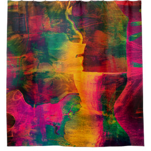 art abstract colorfur vibrant paper backgroundart, shower curtain