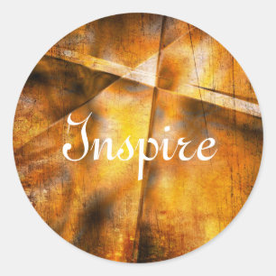 art abstract colourful background classic round sticker