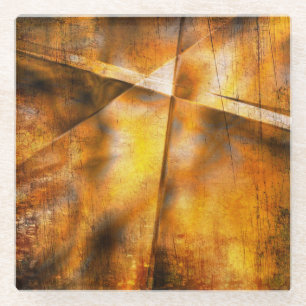 art abstract colourful background glass coaster
