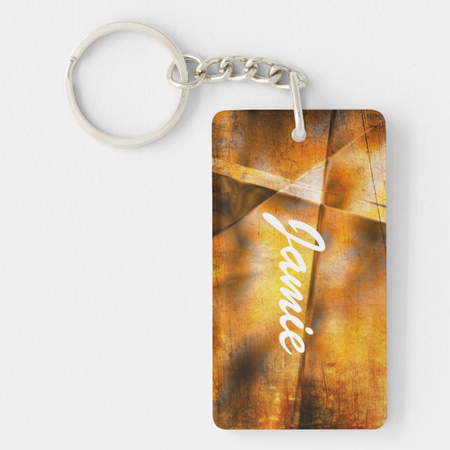 art abstract colourful background key ring (Front)