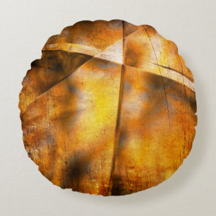 art abstract colourful background round cushion