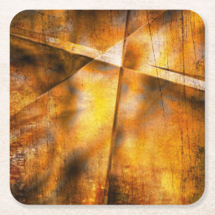 art abstract colourful background square paper coaster