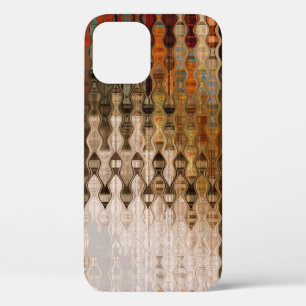 art abstract colourful geometric intersection back iPhone 12 case