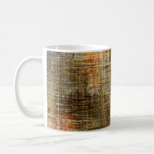Art abstract colourful geometric intersection back coffee mug