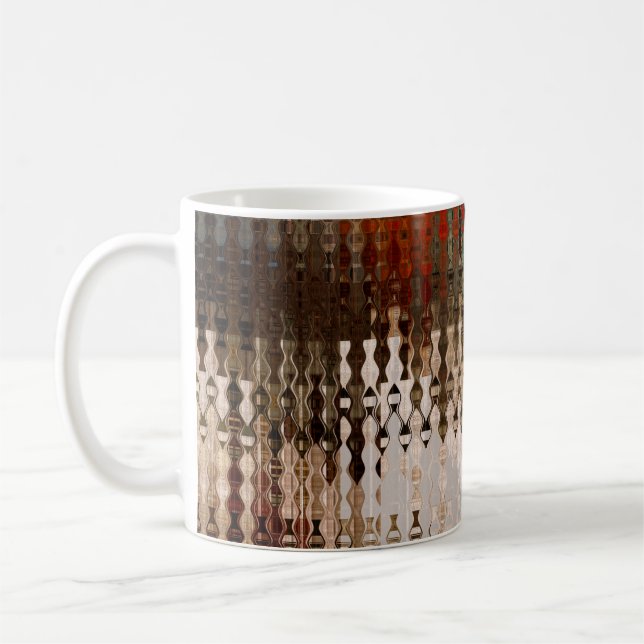 art abstract colourful geometric intersection back coffee mug (Left)