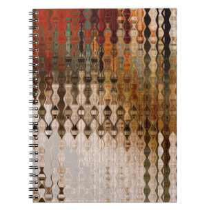 art abstract colourful geometric intersection back notebook