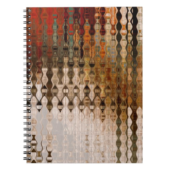 art abstract colourful geometric intersection back notebook (Front)