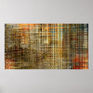Art abstract colourful geometric intersection back poster