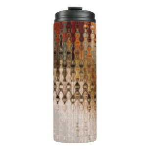 art abstract colourful geometric intersection back thermal tumbler