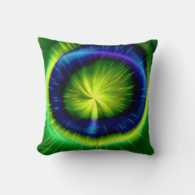 Art Abstract colourful spiral 8 Cushion (Front)
