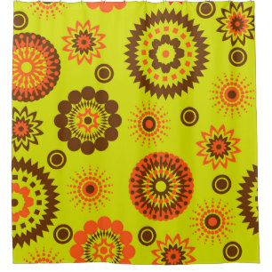 art abstract colourful watercolor paper background shower curtain