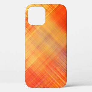 art abstract geometric diagonal lines pattern, blu iPhone 12 case