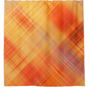 art abstract geometric diagonal lines pattern, blu shower curtain