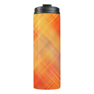 art abstract geometric diagonal lines pattern, blu thermal tumbler