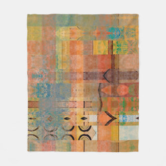 art abstract geometric horizontal stripes pattern  fleece blanket