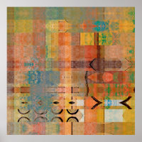 art abstract geometric horizontal stripes pattern