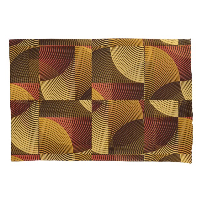 Art Abstract Geometric Textured Background Pillowcase (Front)