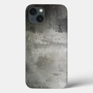 art abstract grunge black and white textured iPhone 13 case