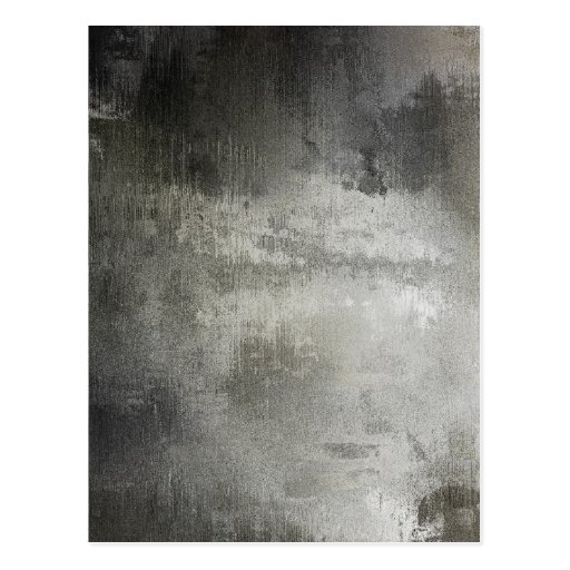 Image of art abstract grunge black and white textured Postcard