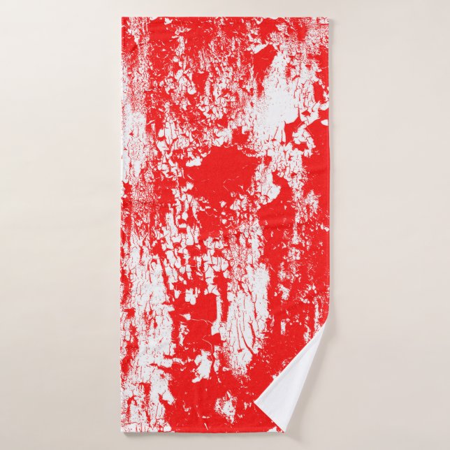 Art abstract grunge illustration ink brush effect  bath towel (Bath Towel)