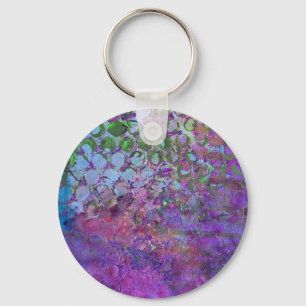 Art Abstract Key Ring