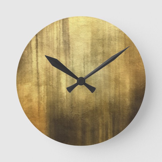 art abstract watercolor background on paper 3 round clock (Front)