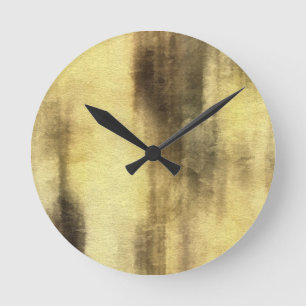 art abstract watercolor background on paper 4 round clock