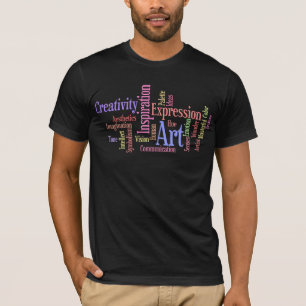 Art and Creativity Inspired Artist's Word Cloud T-Shirt
