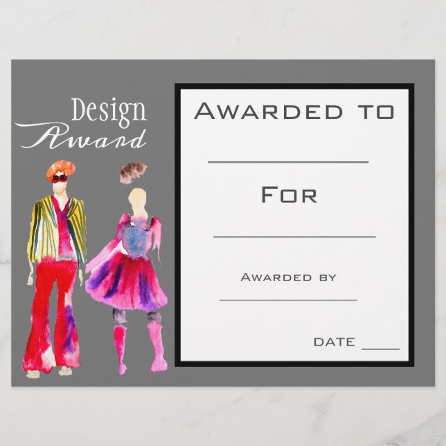 Art and design award fashion textiles (Front)