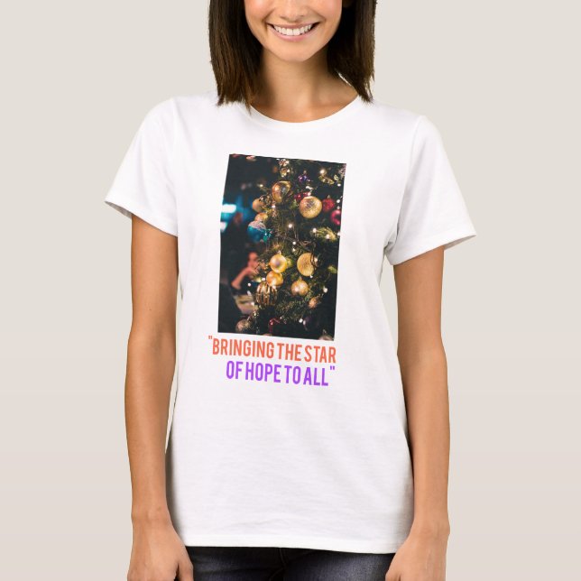 Art and design for christmas program t-shirts  (Front)