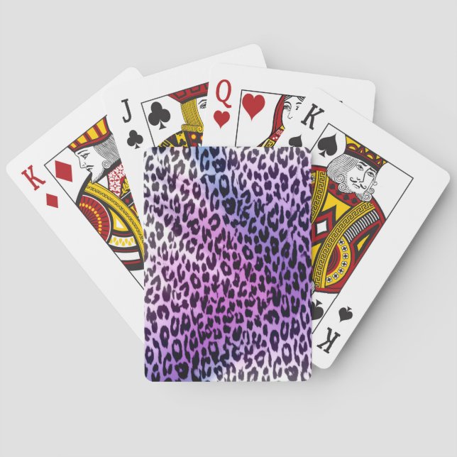 Art animal fur abstract texture 3 playing cards (Back)