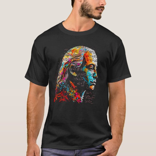 Art Antonio Vivaldi Music Composer T-Shirt (Front)