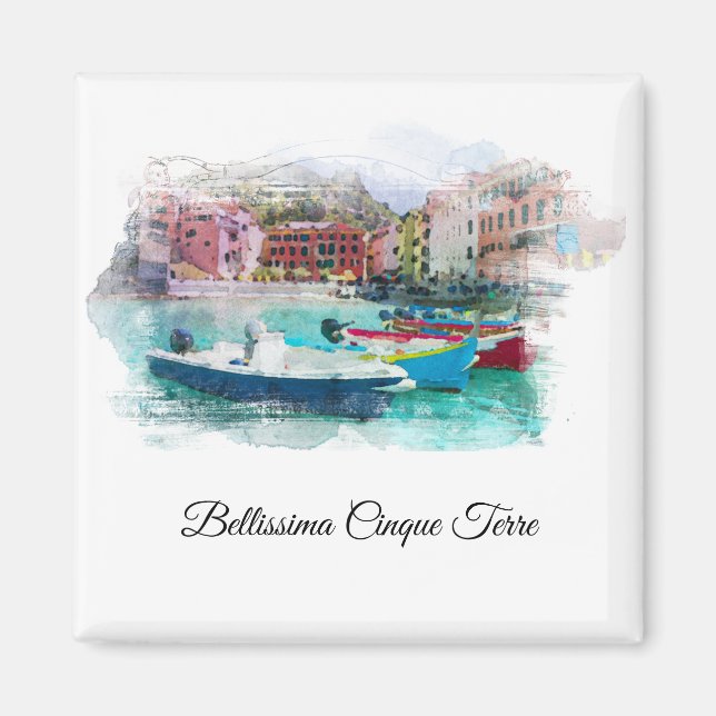 ** Art AP12 Italy Italian Language Cinque Terre Magnet (Front)