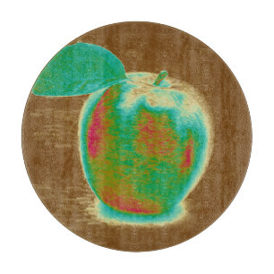 Art Apple Cutting Board
