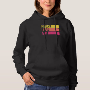 Art Artsy Artistic Teacher Artist Peace Love Hoodie