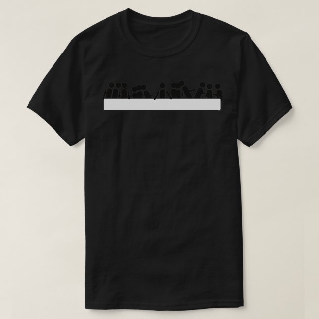 Art as a pictogram The Last Supper T-Shirt (Design Front)