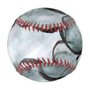 art avant-garde grey, black hand paint baseball