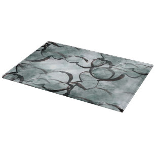 art avant-garde grey, black hand paint cutting board