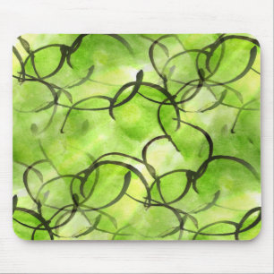 art avant-garde hand paint background green mouse mat