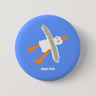 Art Badge Button: John Dyer Seagull