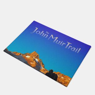 Art - Banner Peak - John Muir Trail Text Doormat