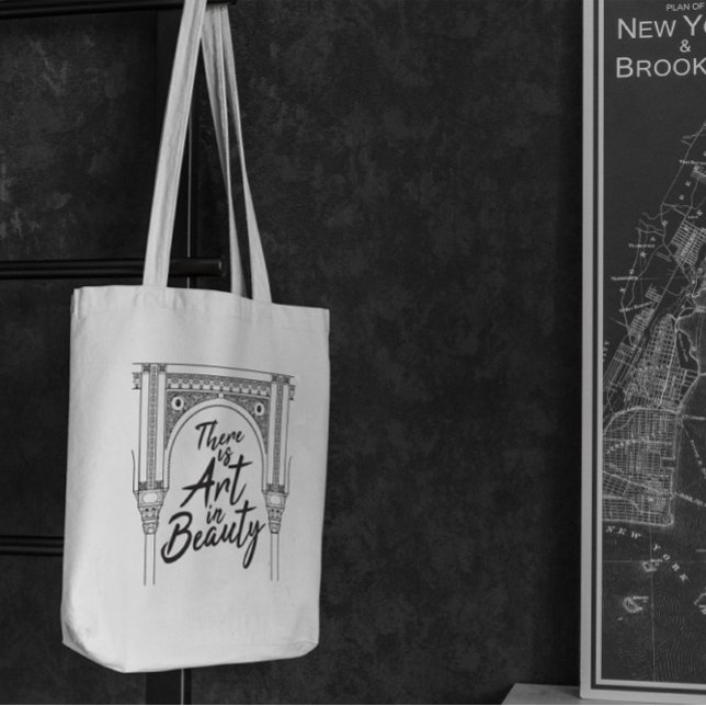 Art Beauty Quote Tote Bag (Creator Uploaded)