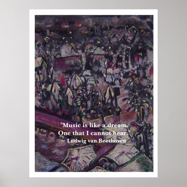 Art & Beethoven Quote Poster (Front)