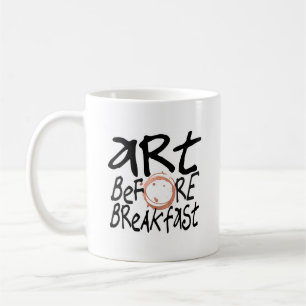 Art Before Breakfast mug
