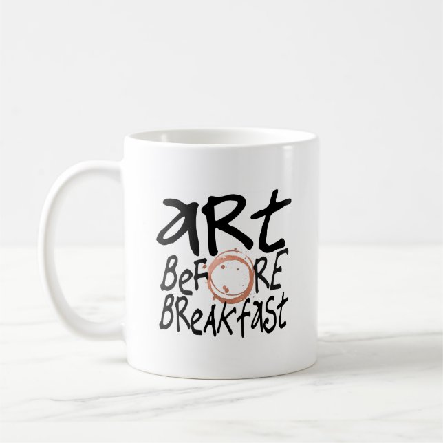 Art Before Breakfast mug (Left)
