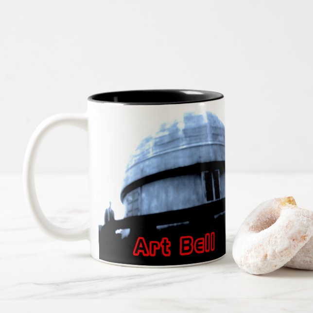 ART BELL WANNA TAKE A RIDE COFFEE MUG (With Donut)