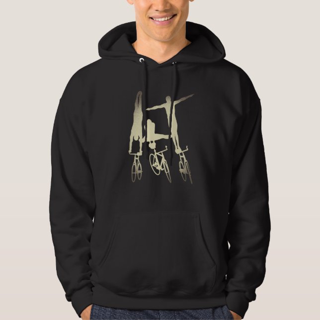 Art Bike Artistic Cycling Figures Hoodie (Front)